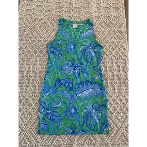 Gretchen Scott Green Blue Resort Wear Swerve Dress Small